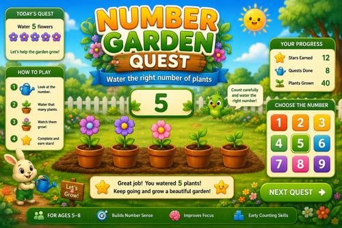 Number Garden game preview